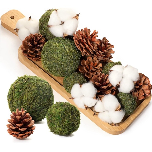 BRAND NEW COTTON BALL PIECES FOR FARMHOUSE HOME DECOR - Picture 5 of 9